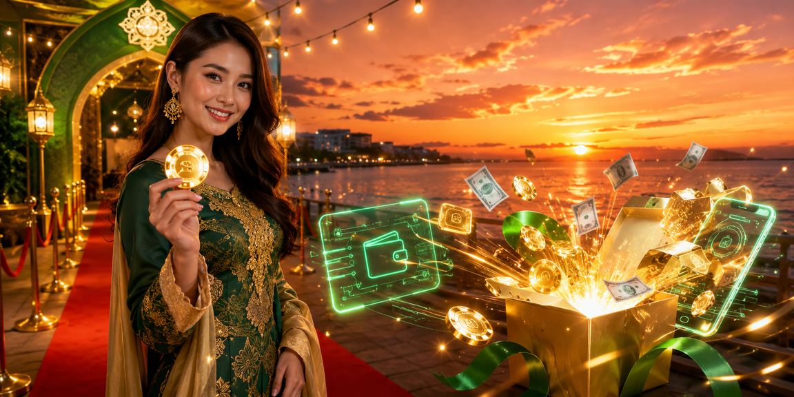 Suasana pertaruhan kasino Hari Raya di Kota Kinabalu dengan paparan permainan langsung