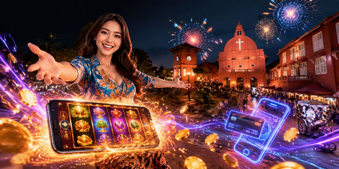 Permainan slot bergaya Melayu dengan tema Melaka dan reka bentuk klasik